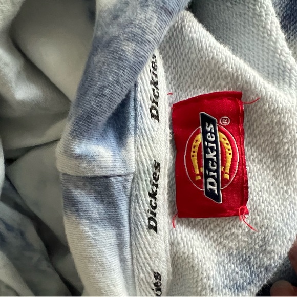 Green and Blue Tie Dye Dickies Hoodie - Picture 6 of 6